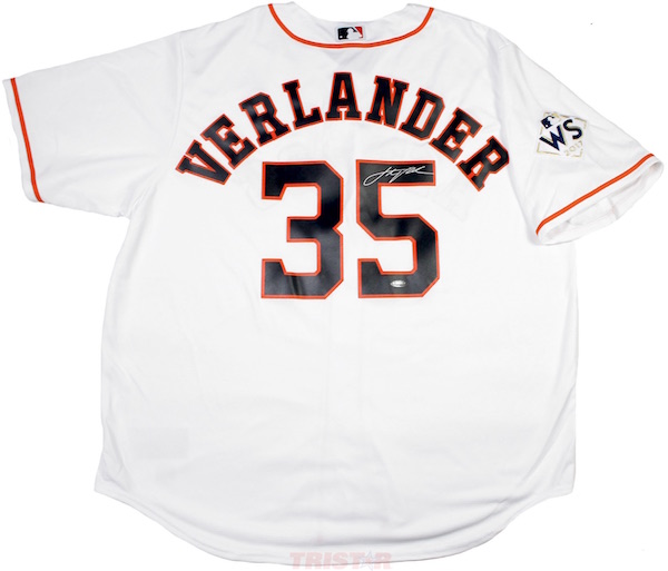 Houston Astros Justin Verlander game model jersey signed with